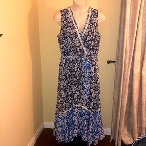 EUC Blue Floral Hi Lo Dress